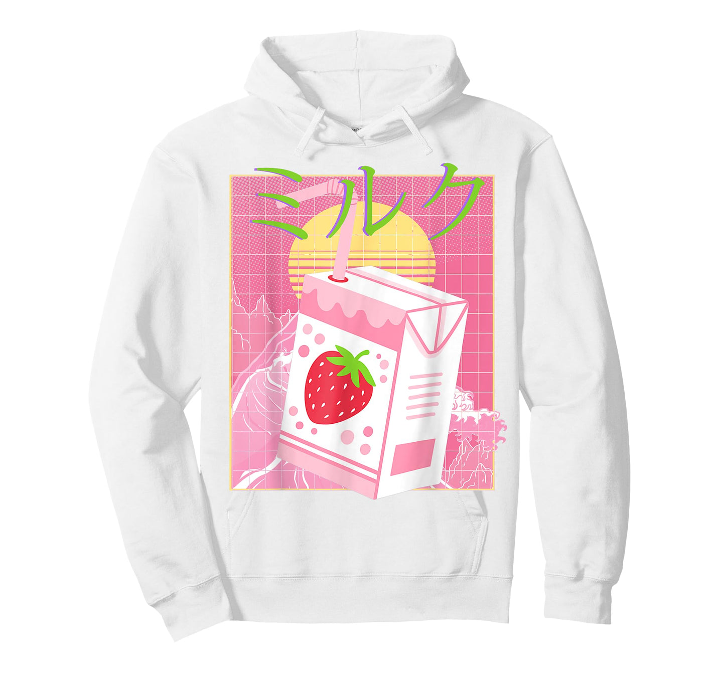 Pink Strawberry Milk| Japanese Aesthetic Milk Carton T-Shirt