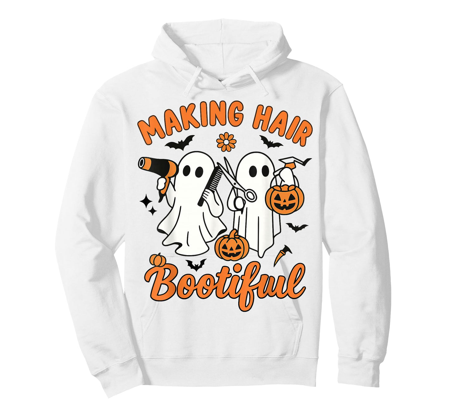 Making Hair Bootiful Funny Scary Ghost Hairdresser Halloween T-Shirt