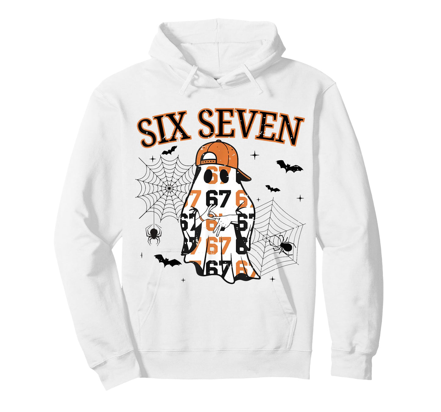 Six Seven Ghost Funny Trend 67 Spooky Season Halloween 6 7 T-Shirt