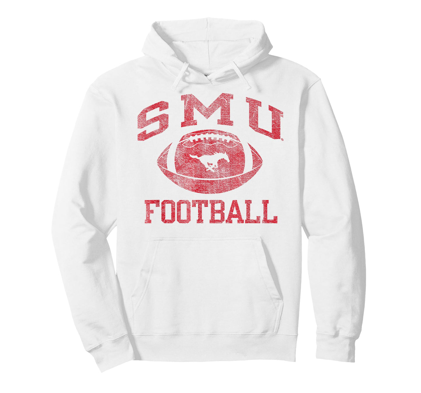 SMU Mustangs Football Intensity White Officially Licensed T-Shirt