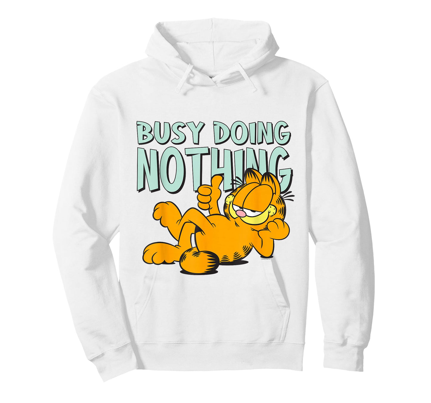 Garfield Classic Laying Down Busy Doing Nothing Thumbs Up T-Shirt