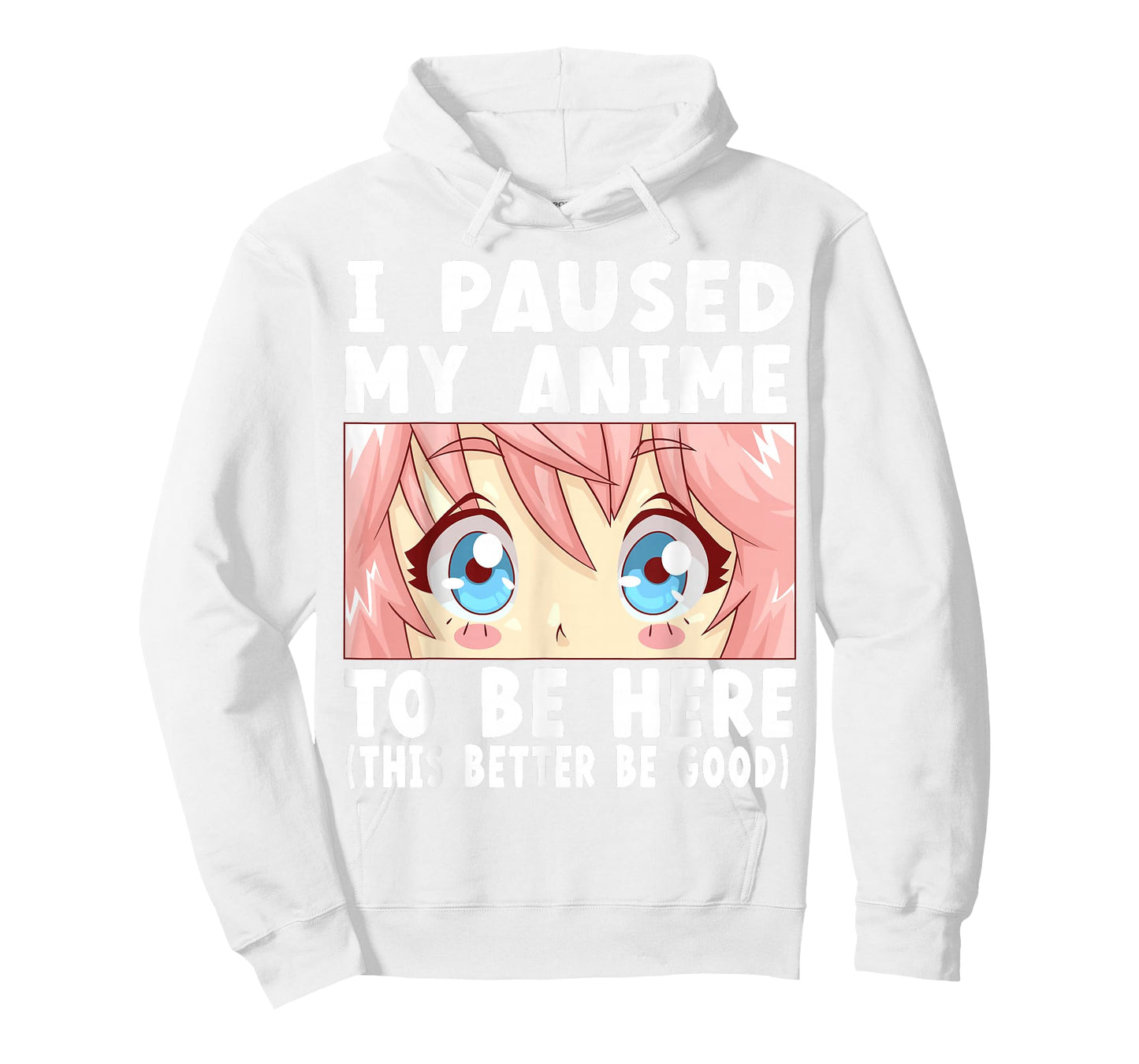 Anime I Paused My Anime to Be Here Anime T-Shirt Small