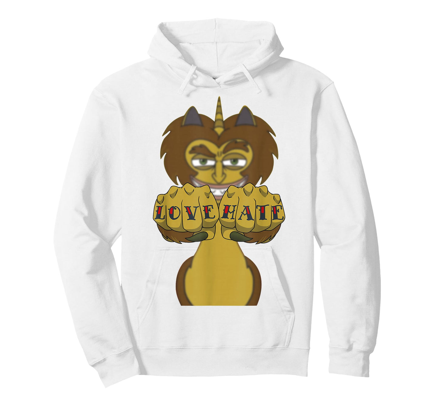 Big Mouth Maury The Hormones Monster Love Hate Fists T-Shirt