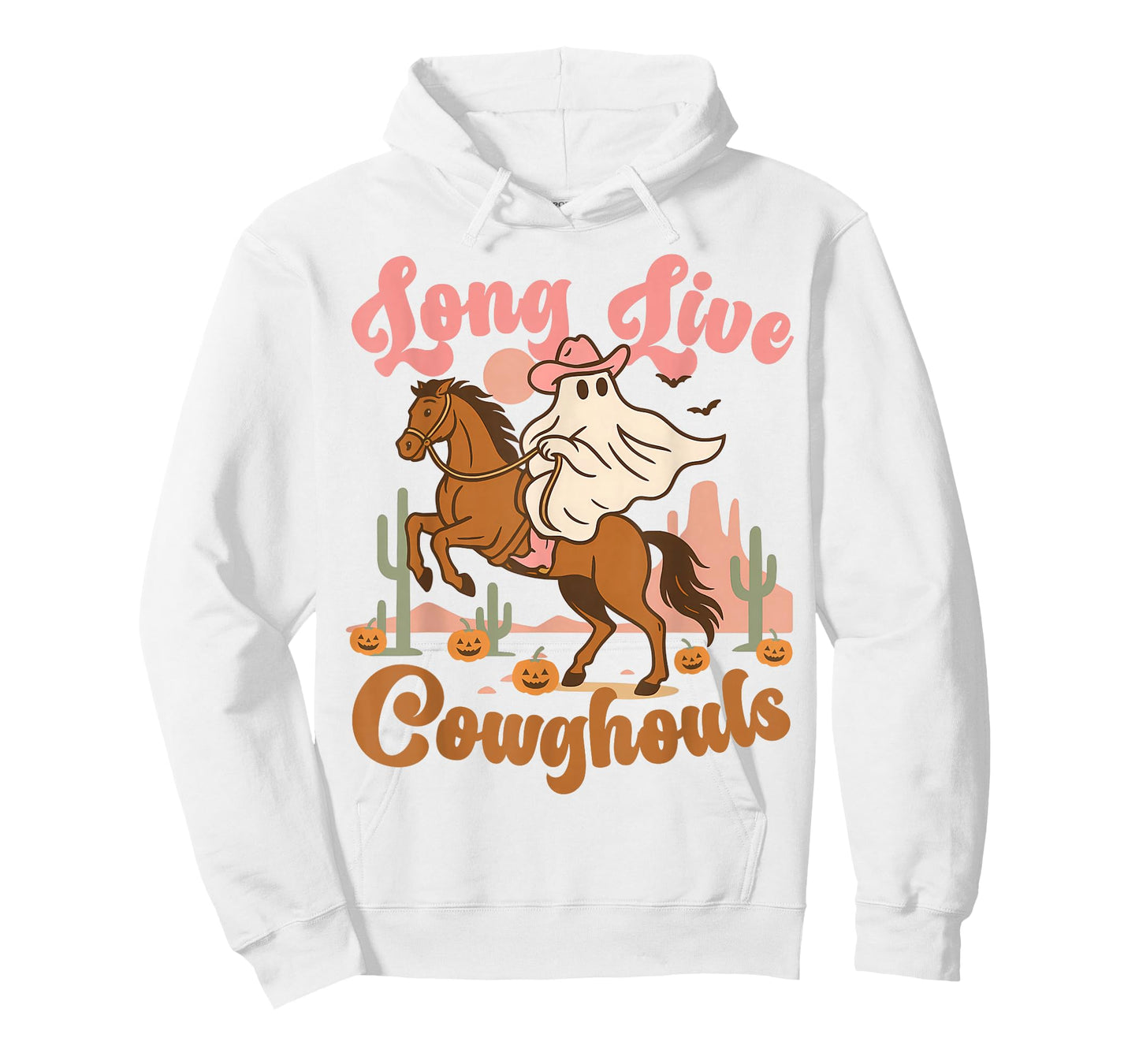 Long Live Cowghouls Halloween Cowgirl Ghost Horse Western T-Shirt