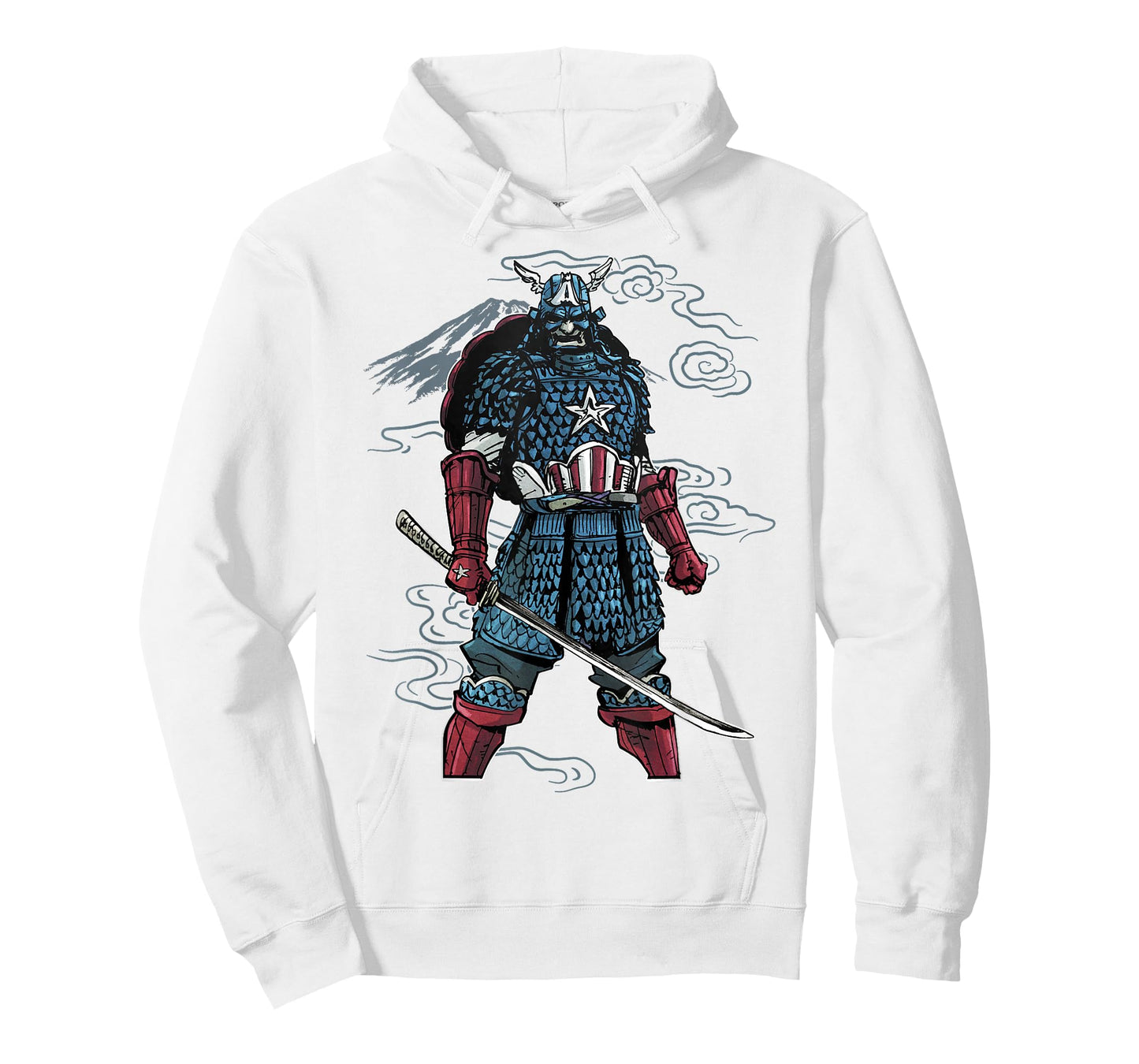 Marvel Captain America Mountain Samurai Graphic T-Shirt T-Shirt
