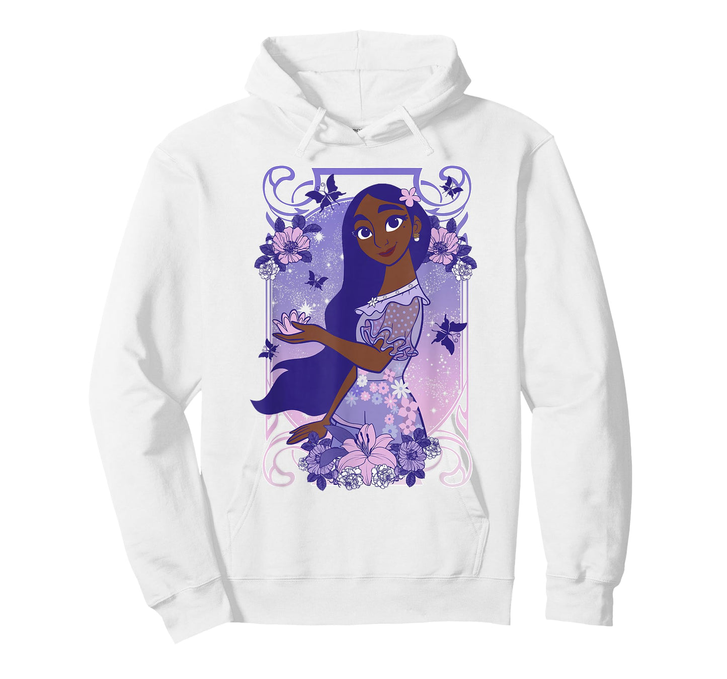 Disney Encanto Isabella Dreamy Floral Portrait T-Shirt Small