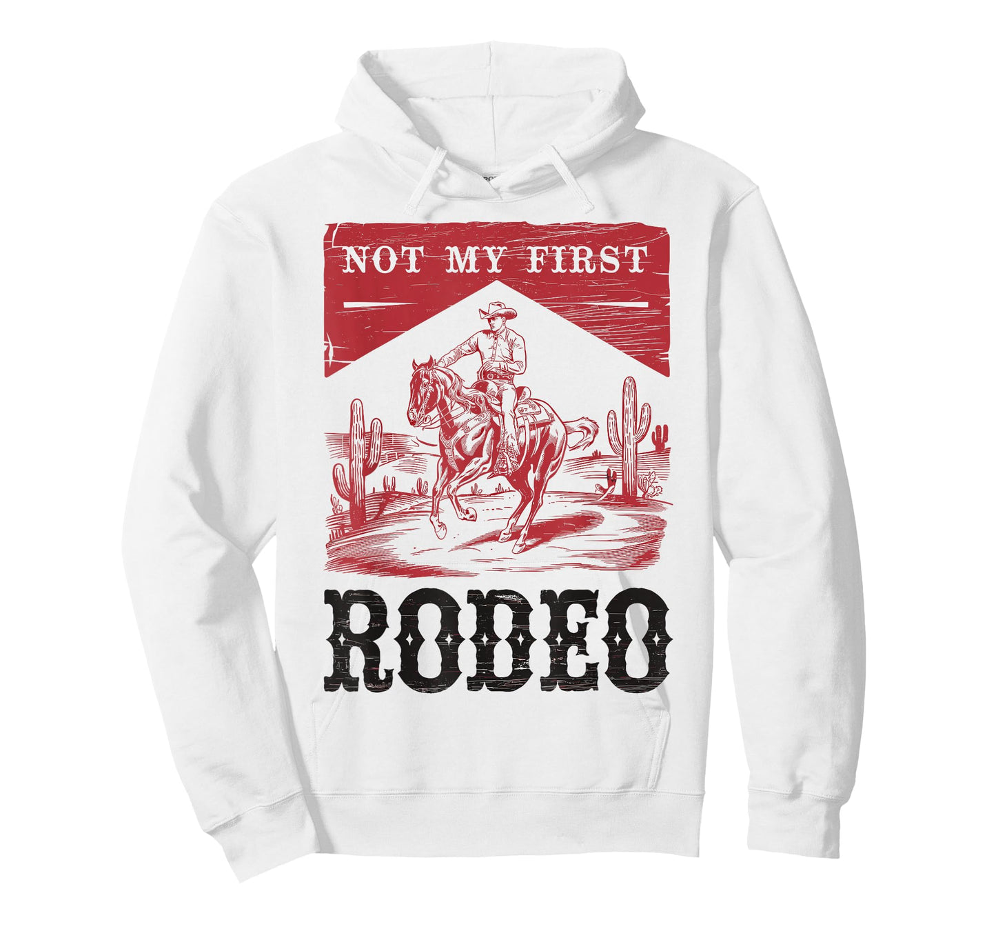 Not My First Rodeo, Vintage Bronc Riding Cowboy Rodeo T-Shirt