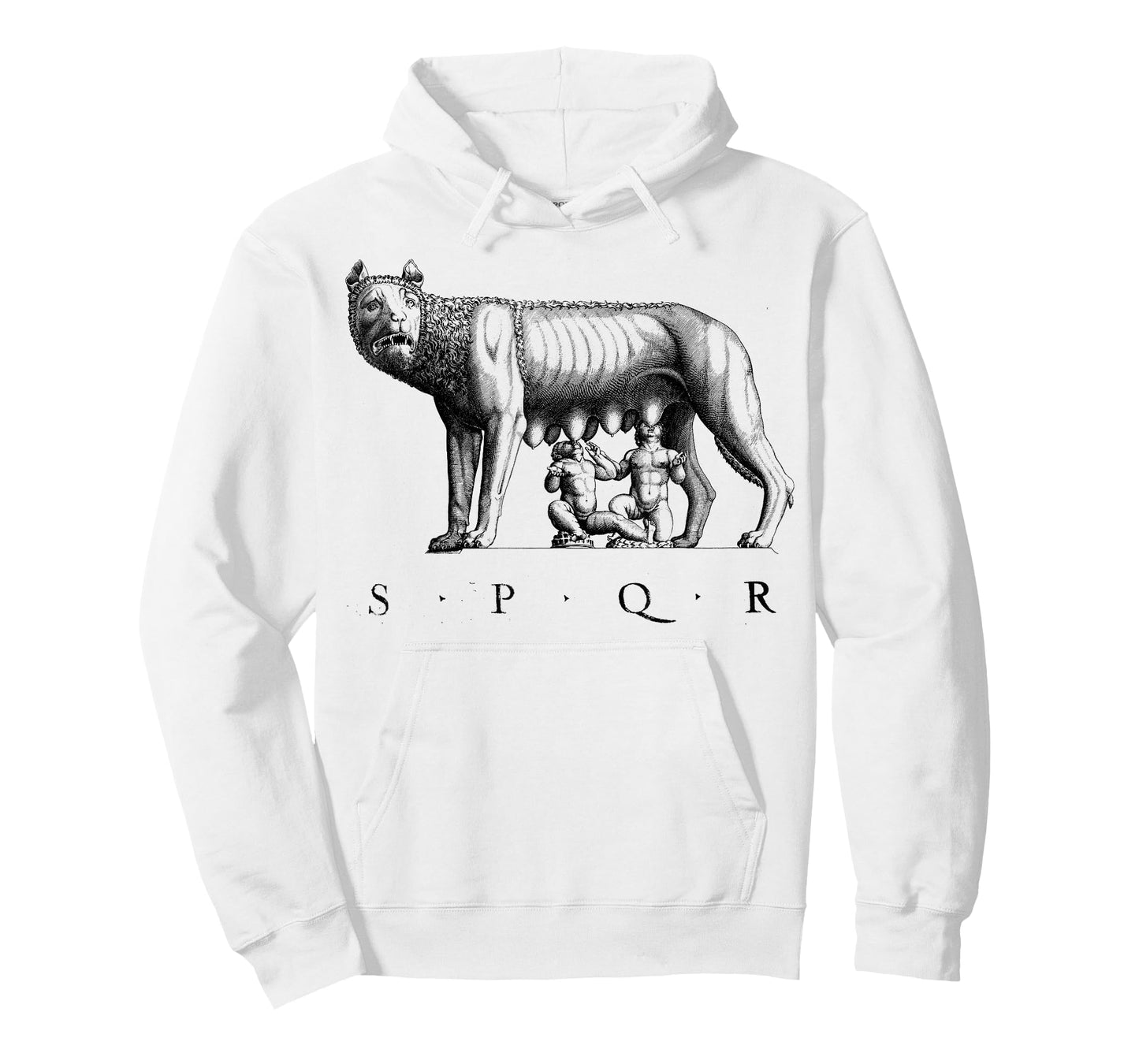 SPQR Roman Rome Wolf Romulus Remus T-Shirt