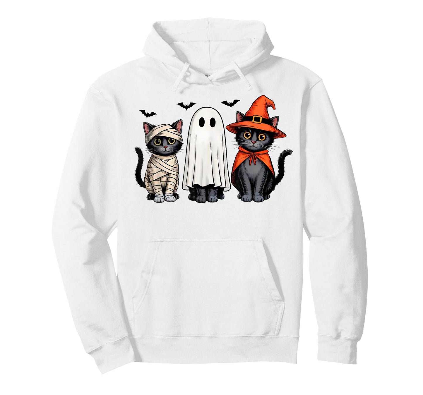 Cute Halloween Black Cat Ghost Witch Pumpkin for Girls Women T-Shirt