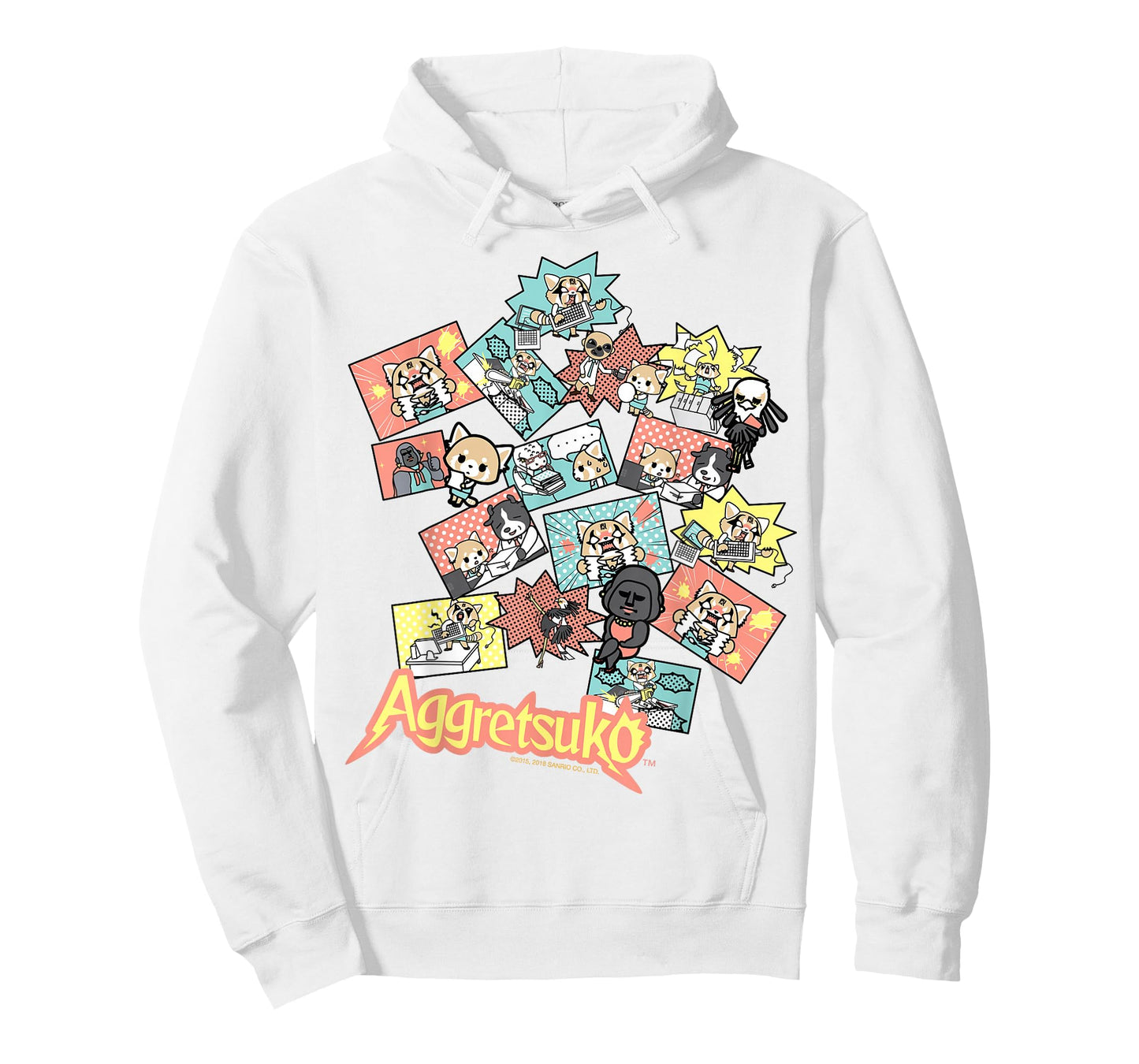 Aggretsuko and Friends Collage Tee Shirt T-Shirt