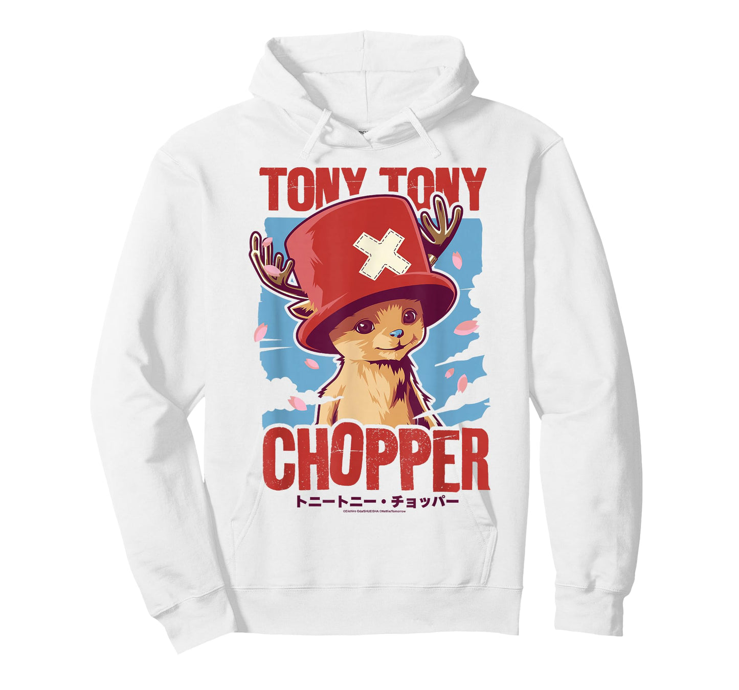 One Piece Tony Tony Chopper Distressed Kanji Poster T-Shirt