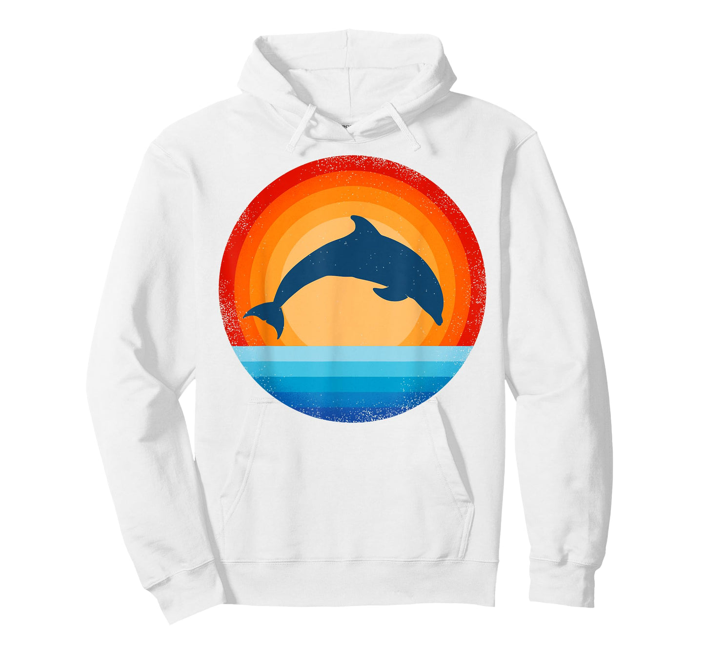 Dolphin Retro Vintage 60s 70s Sunset Sea Animal Men Women T-Shirt