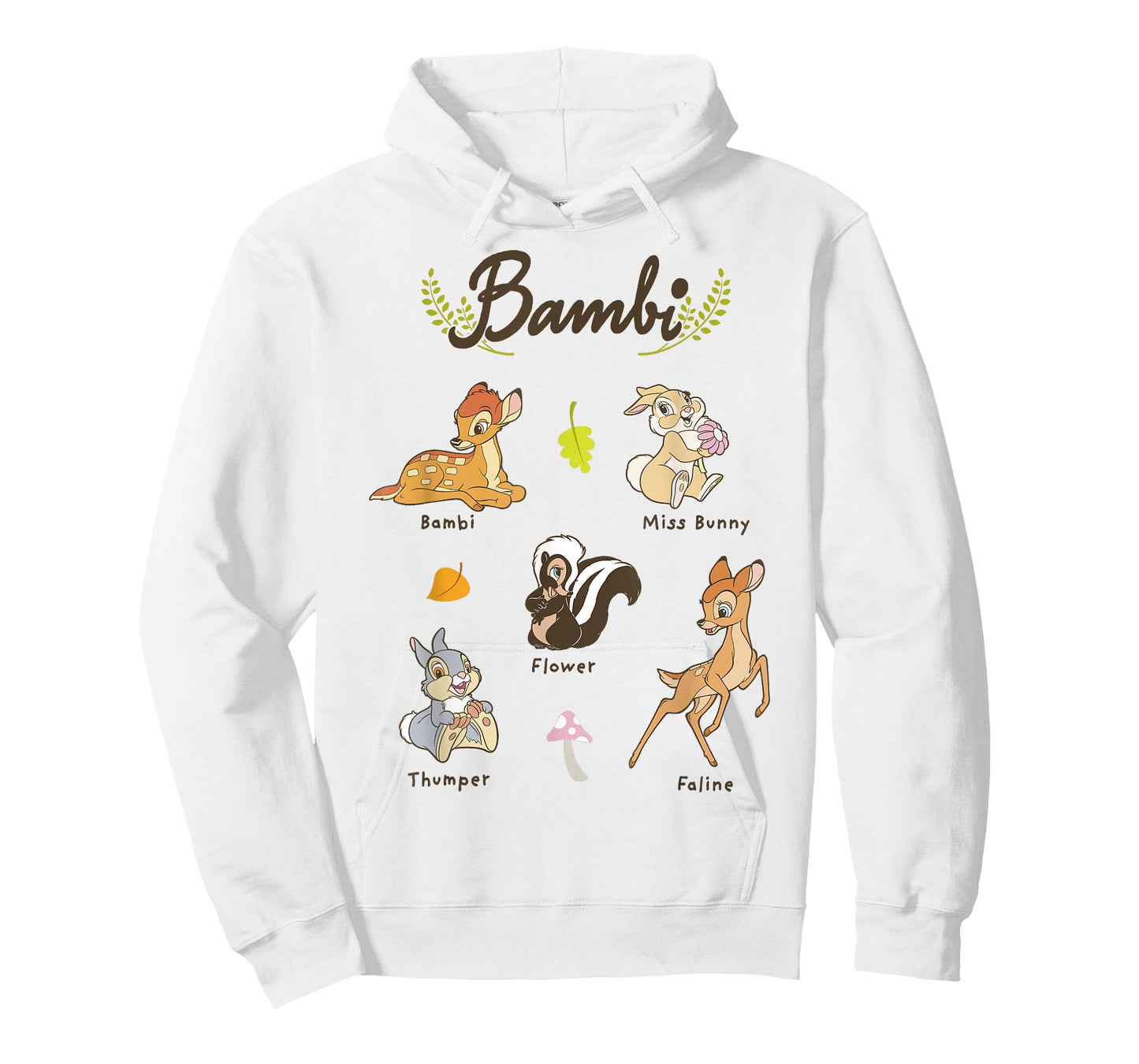 Disney Bambi Vintage Movie Characters Textbook Display T-Shirt