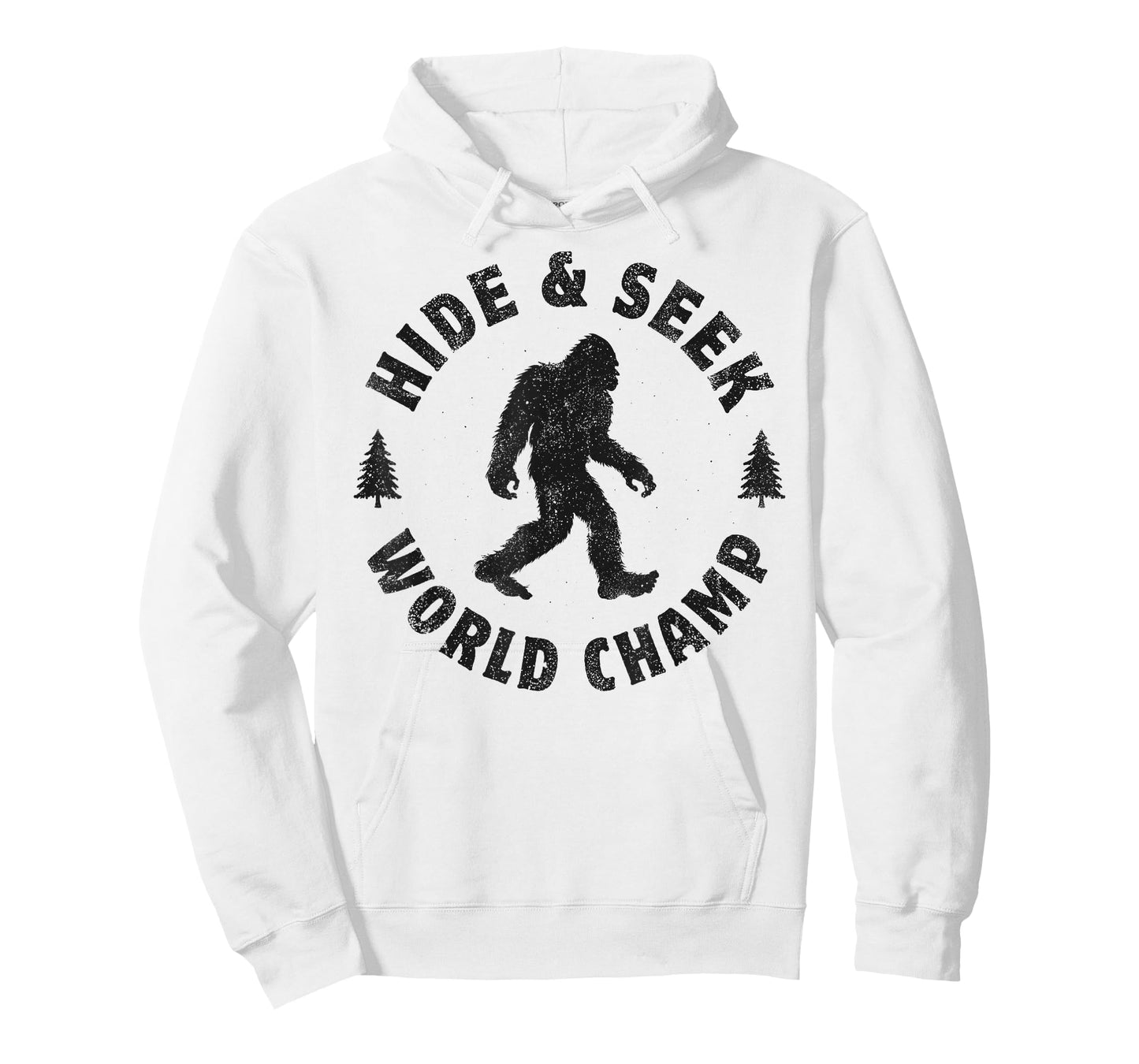 Bigfoot Hide And Seek World Champion Sasquatch Retro Vintage T-Shirt