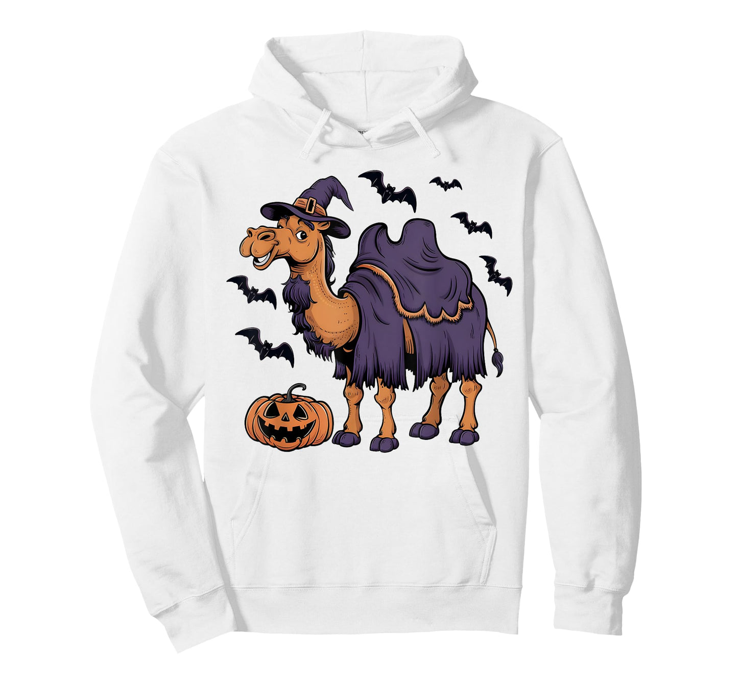 Camel Scary Pumpkin Bat Funny Witch Hat Camel Halloween T-Shirt