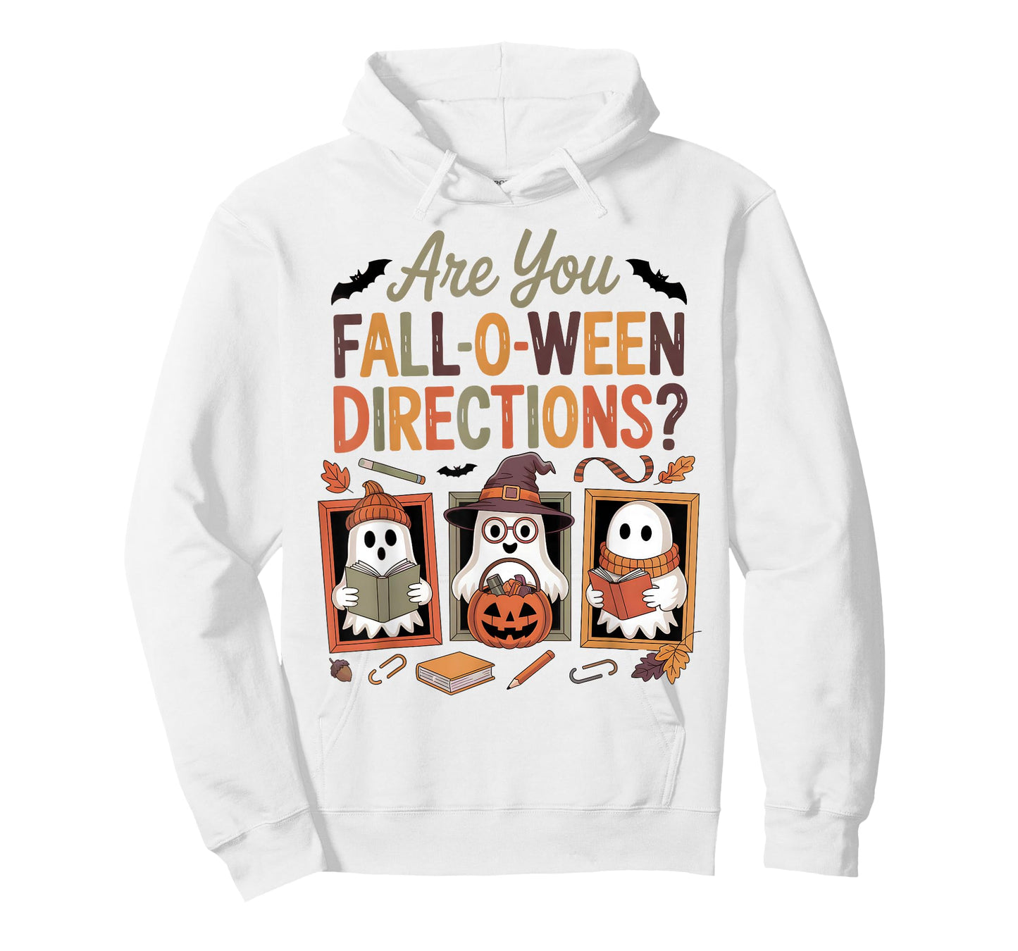 Spooky Cute Autumn Ghosts Teacher Fall-O-Ween Directions T-Shirt