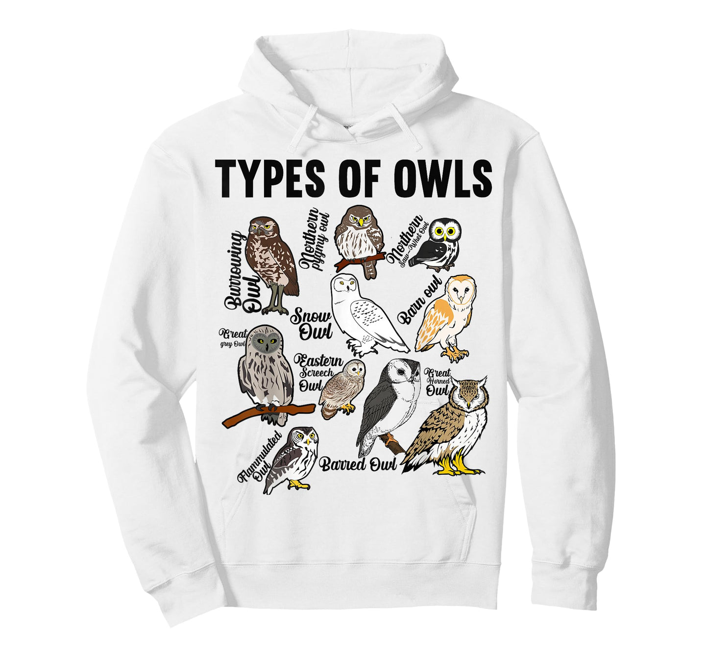 Types of Owls Owl T-Shirt