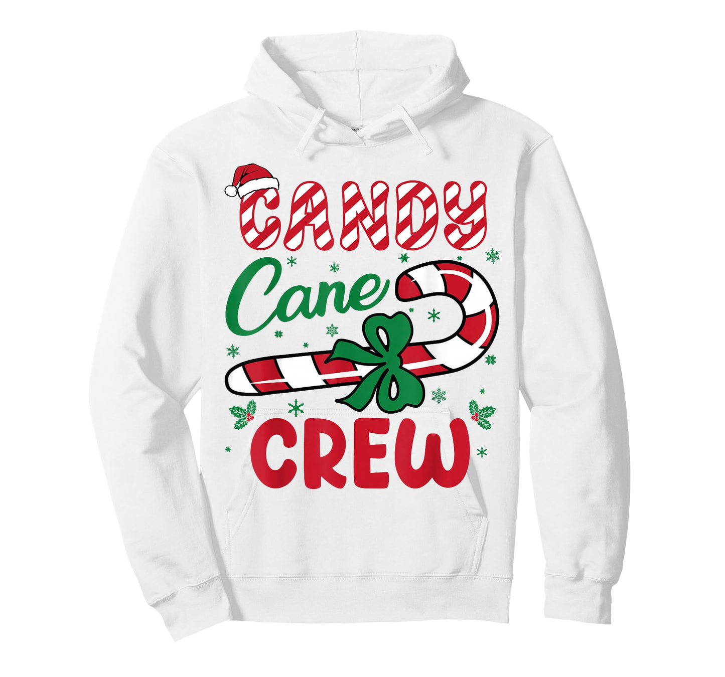 Candy Cane Crew Funny Christmas Holiday Men Women Kids Boys T-Shirt