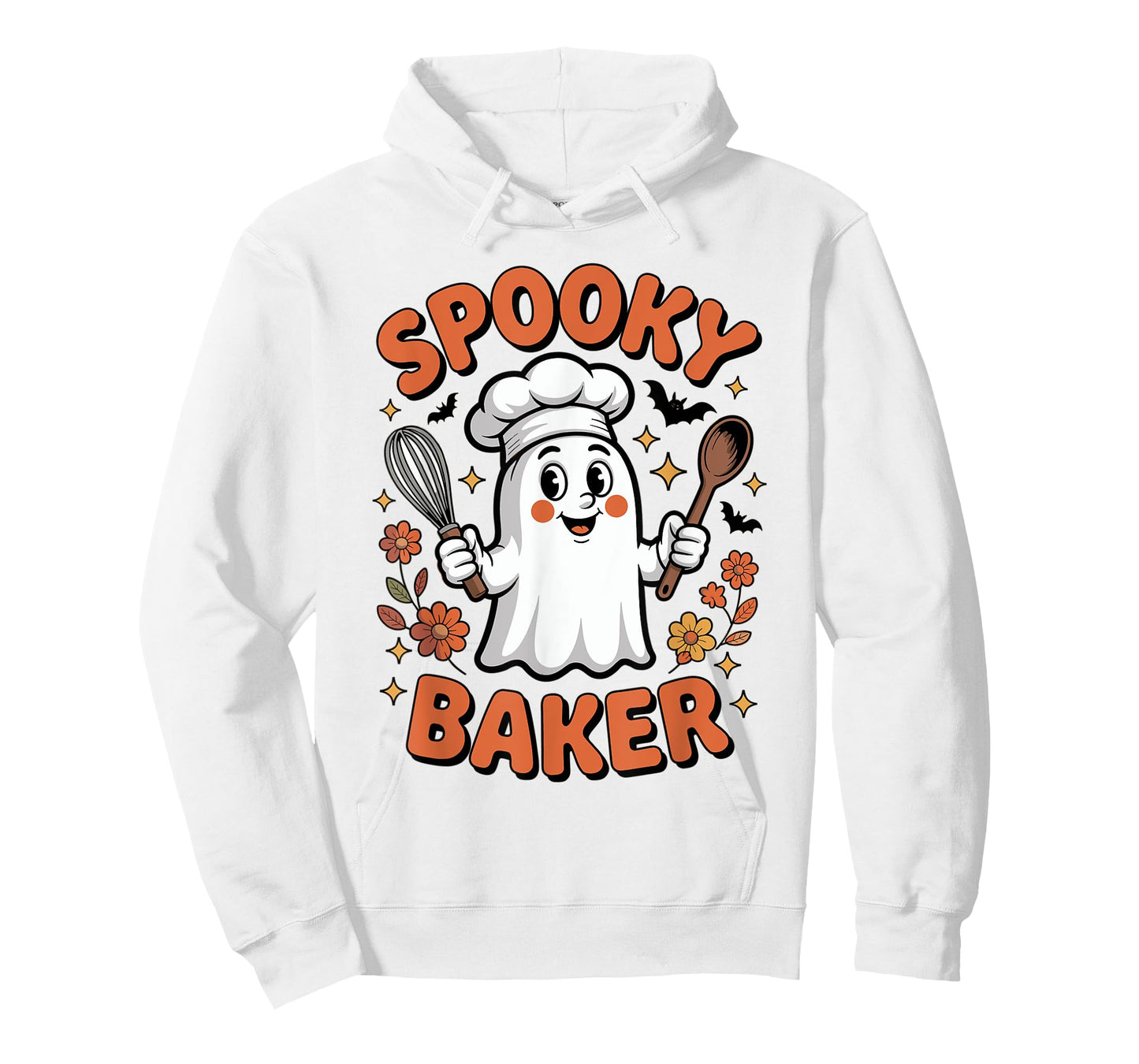 Halloween Baking Costume Spooky Baker Ghost Chef Cooking T-Shirt