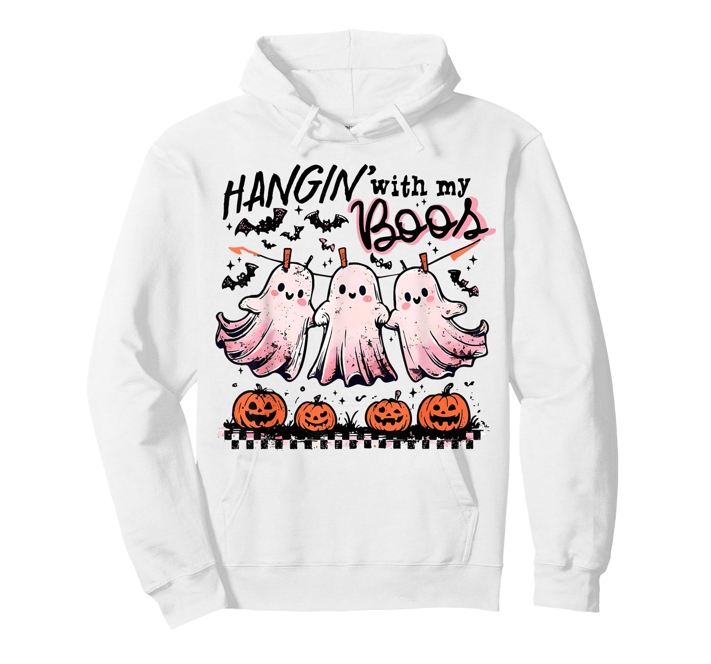 Hangin' With My Boos Spooky Ghost Halloween Trick Or Treat T-Shirt