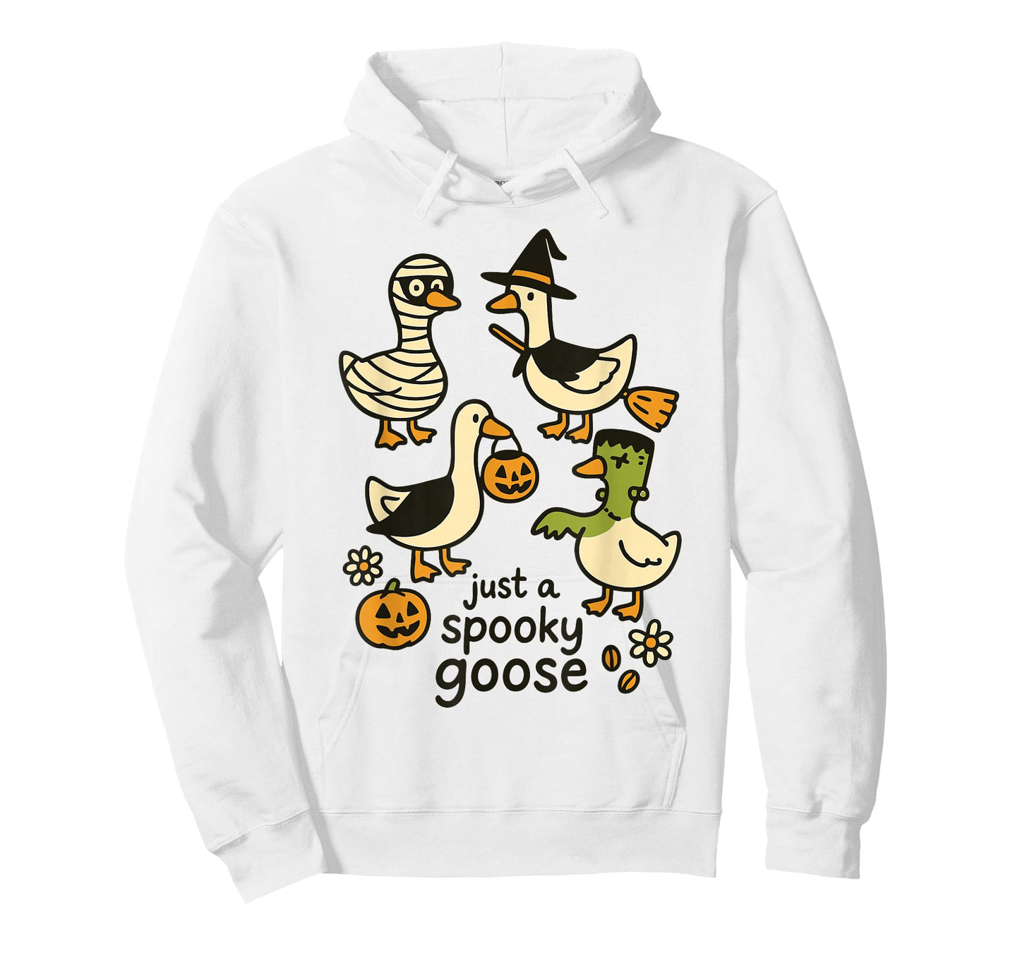 Just A Spooky Goose Funny Halloween Cartoon T-Shirt