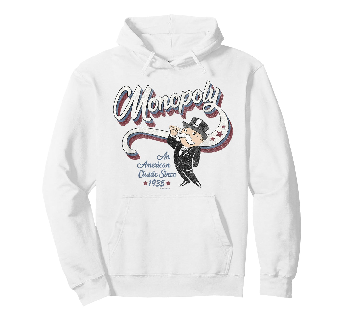 Hasbro Monopoly Americana 3D Logo Monopoly Man Classic T-Shirt
