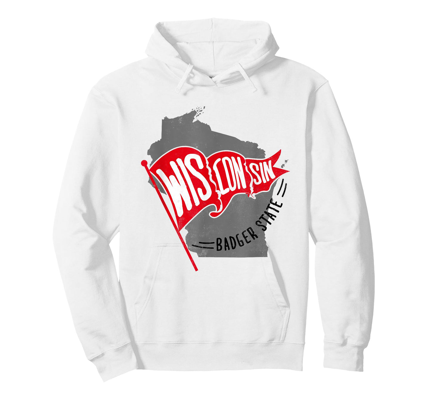 Trendy Wisconsin Badger State Vintage Logo T-Shirt