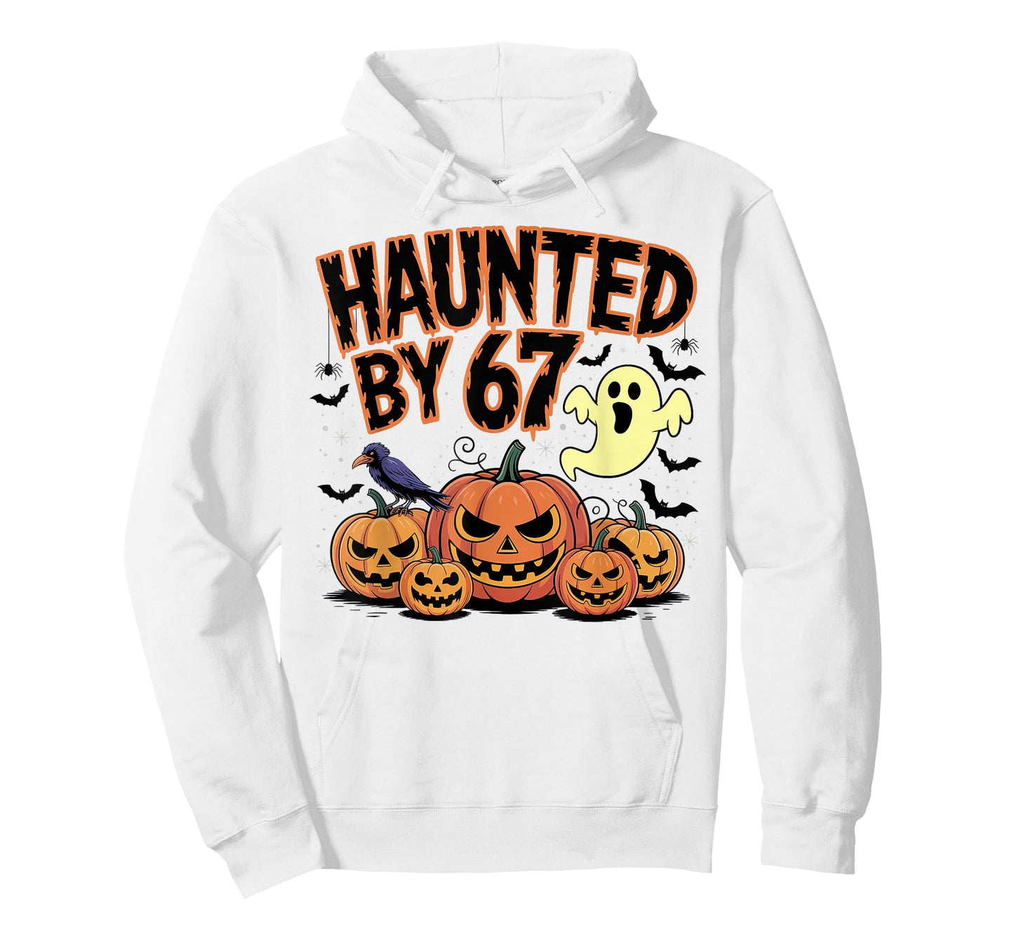 Haunted by 67 Ghost and Pumpkin Halloween T-Shirt