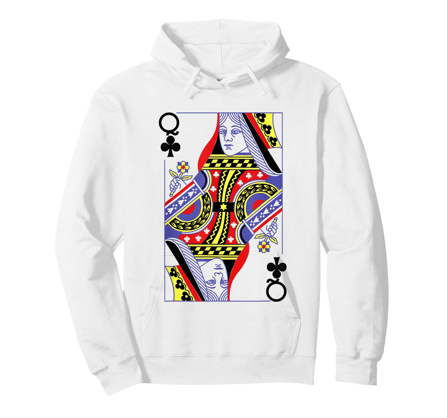 Queen Of Clubs Royal Flush Costume Halloween Playing Cards T-Shirt