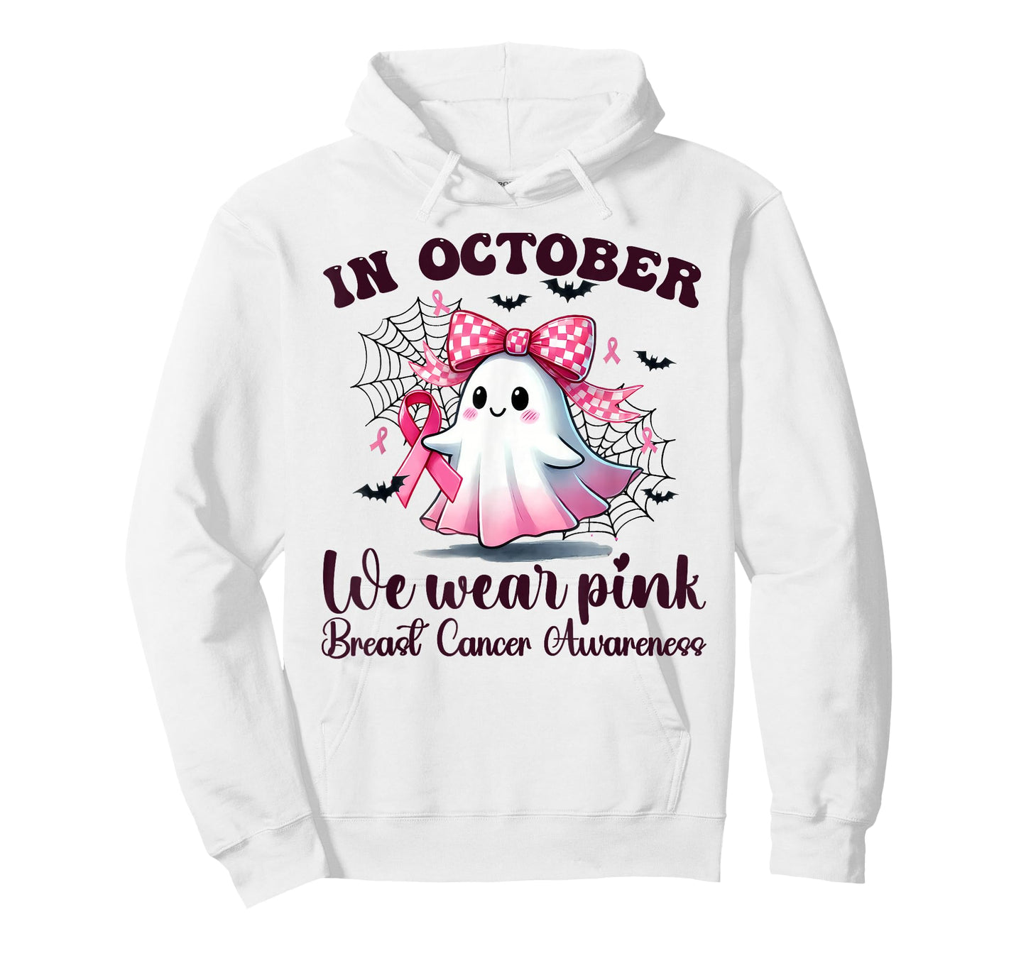 Halloween In October We Wear Pink Breast Cancer Awareness T-Shirt