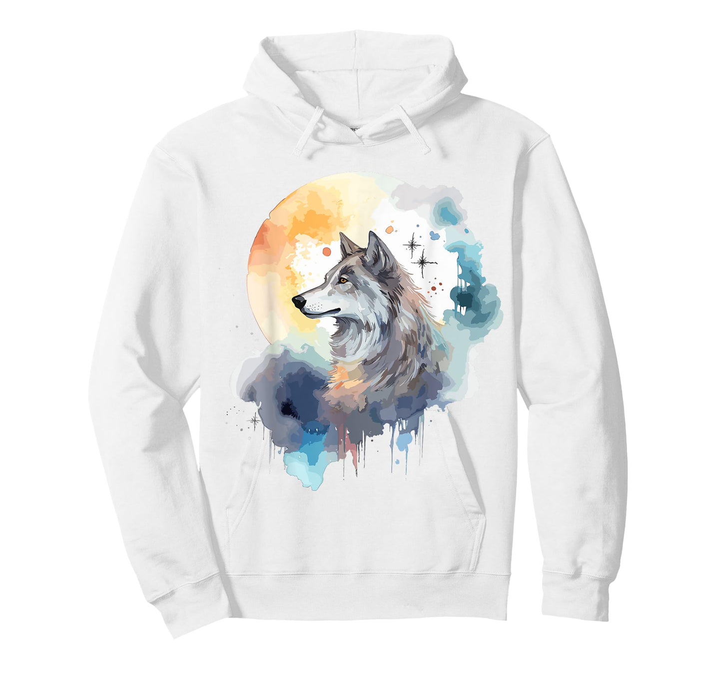 Wolf Head Watercolor T-Shirt