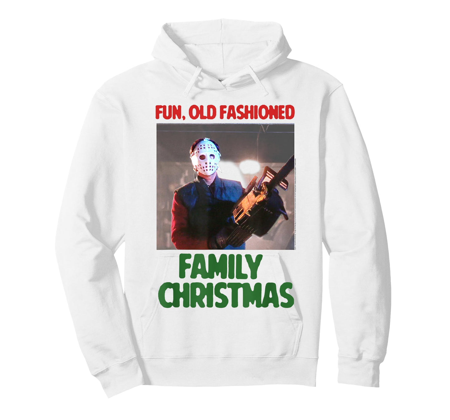 Christmas Vacation Clark with Chainsaw Funny Holiday Movie T-Shirt