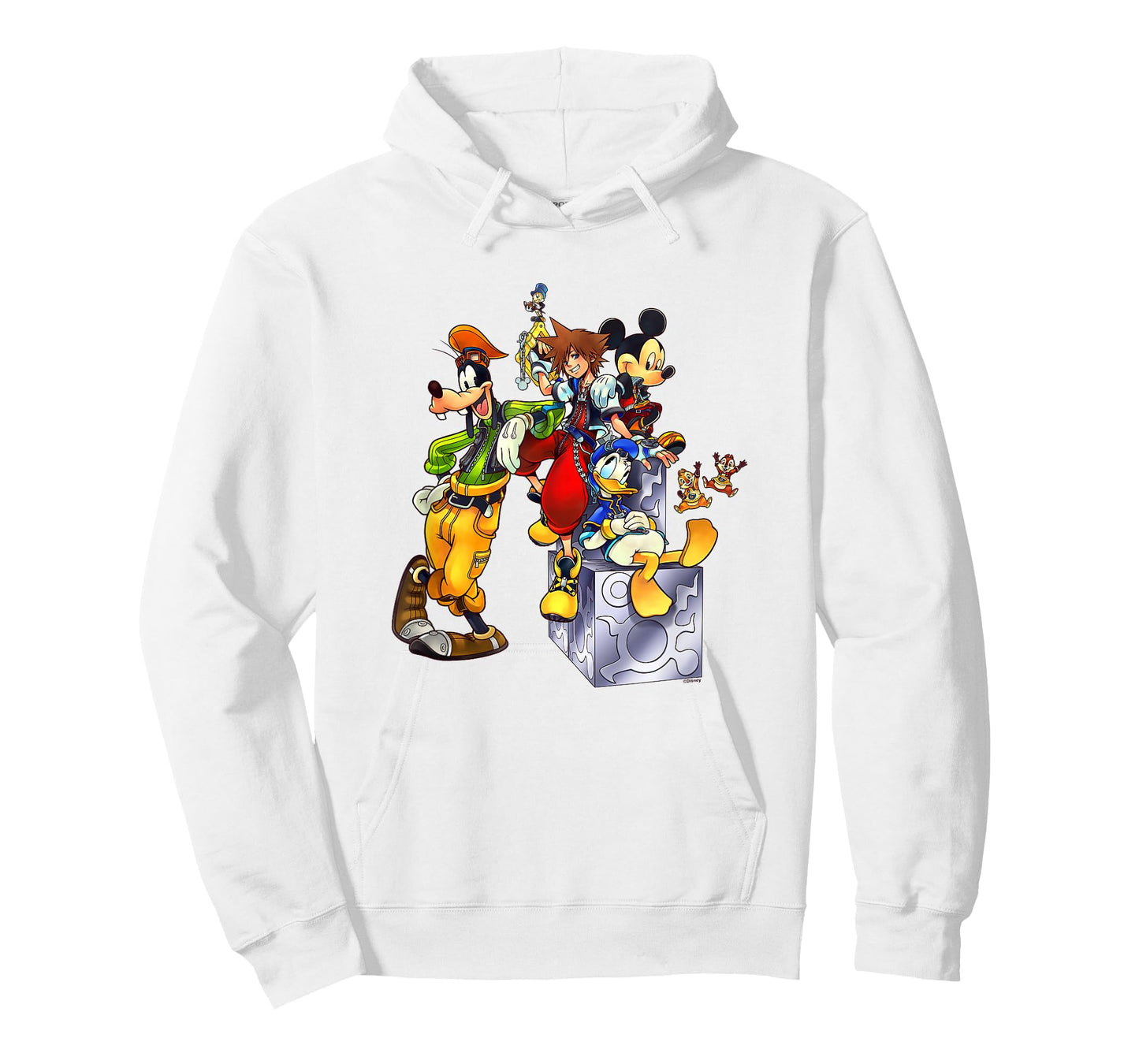 Disney Kingdom Hearts Goofy Mickey & Donald Sora Block Shot T-Shirt