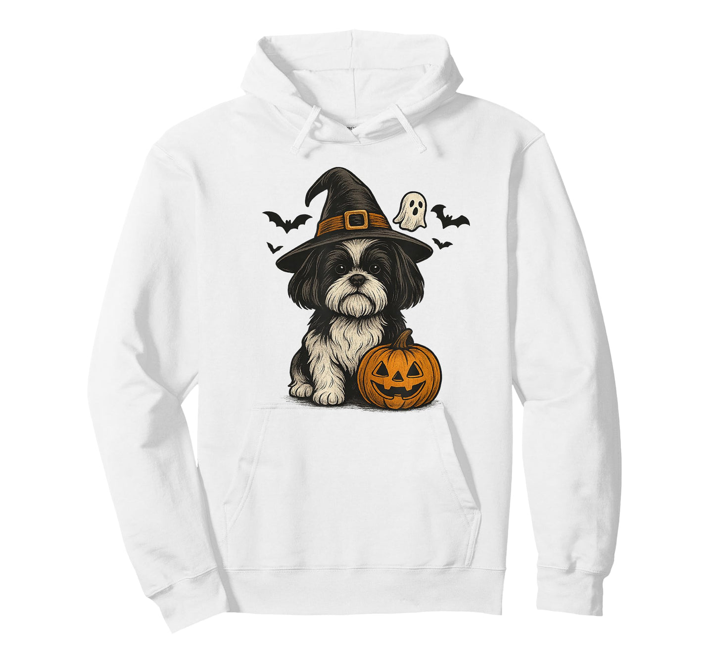 Cute Halloween Themed Shih Tzu Dog T-Shirt
