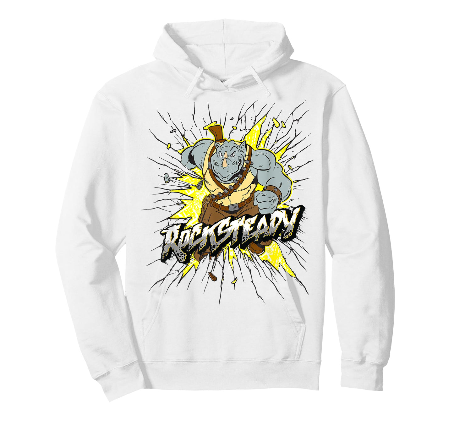 TMNT Rocksteady Crash Retro Cartoon T-Shirt