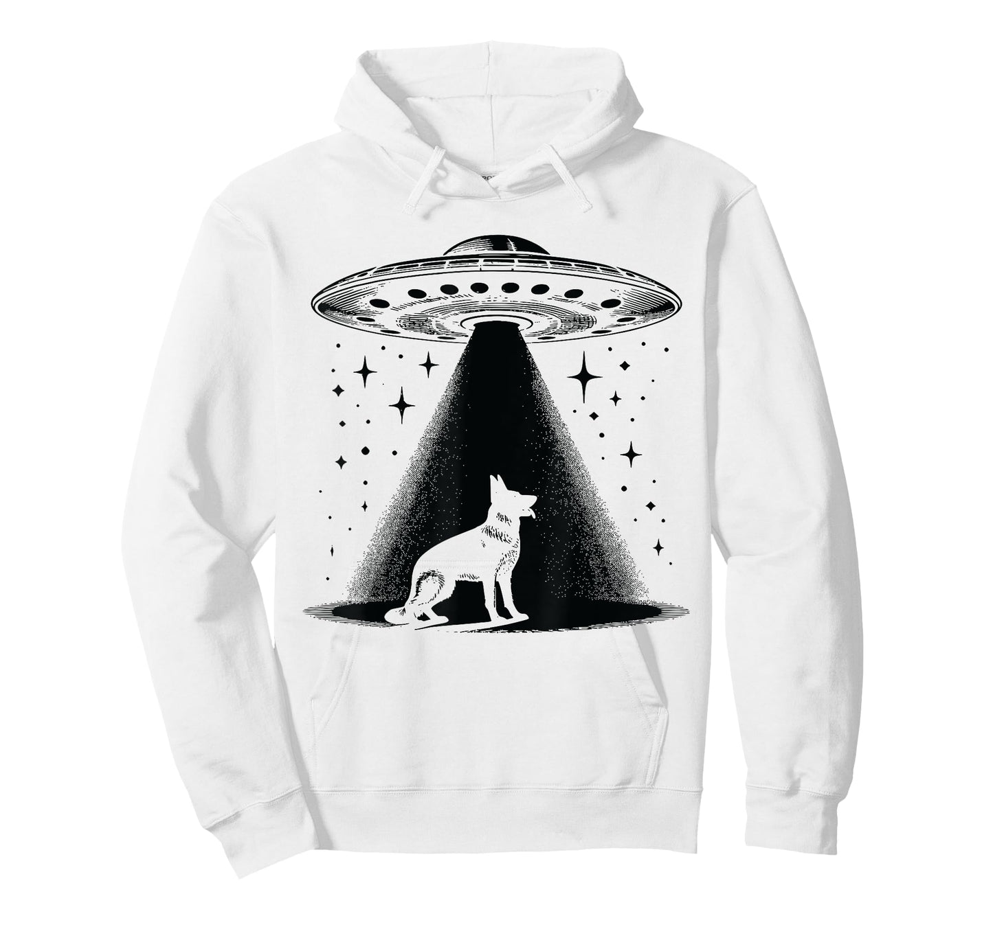 German Shepherd Mom Dad Dog - Funny Alien UFO T-Shirt