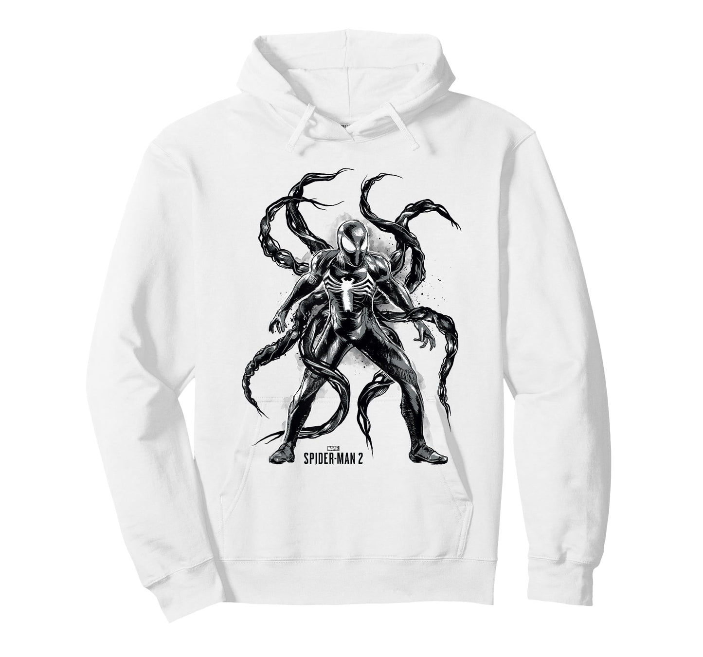 Marvel Spider-Man 2 Black Suit Peter Symbiote Tentacles T-Shirt