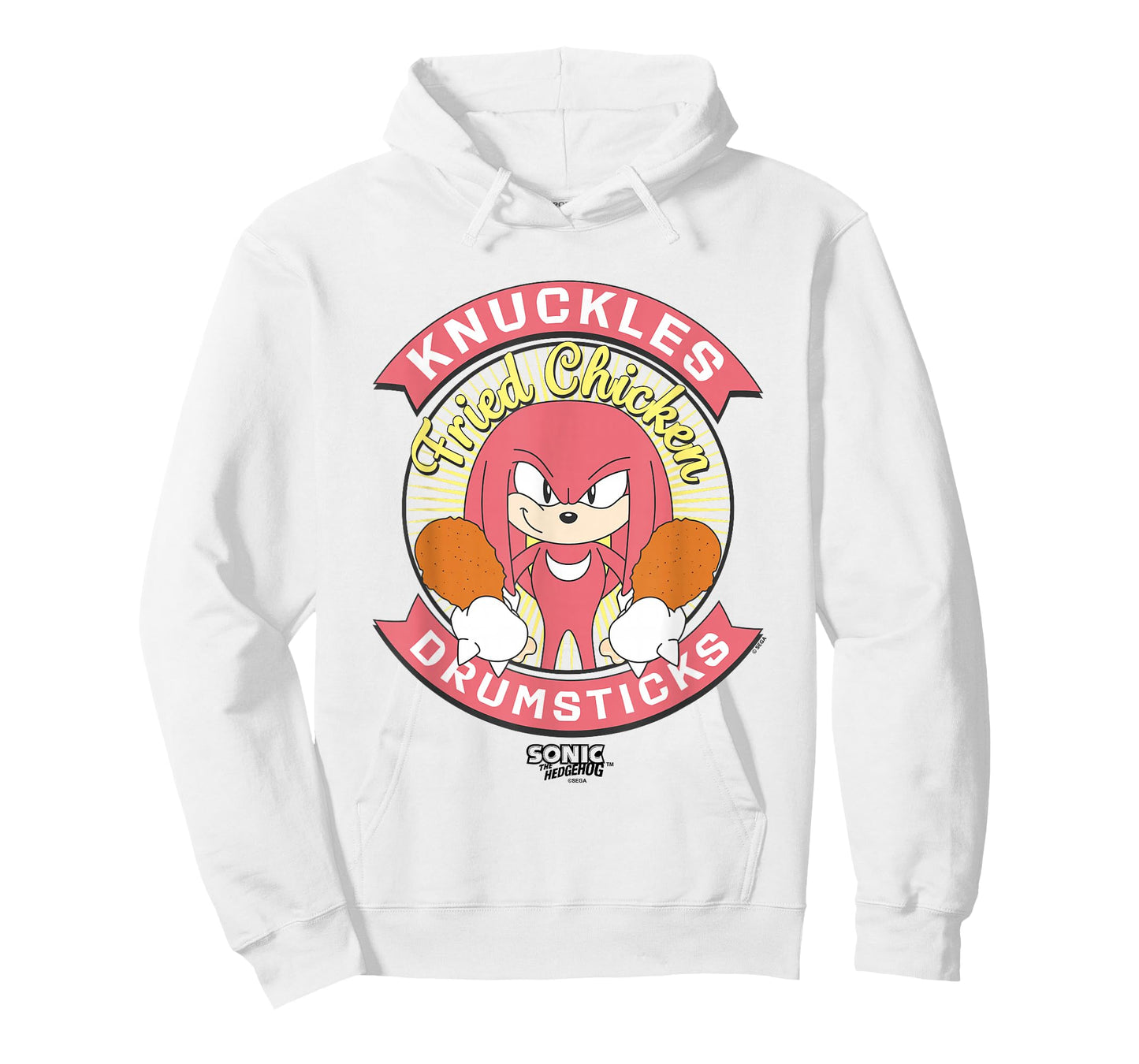 Sonic The Hedgehog Knuckles Drumsticks Fried Chicken Vintage T-Shirt