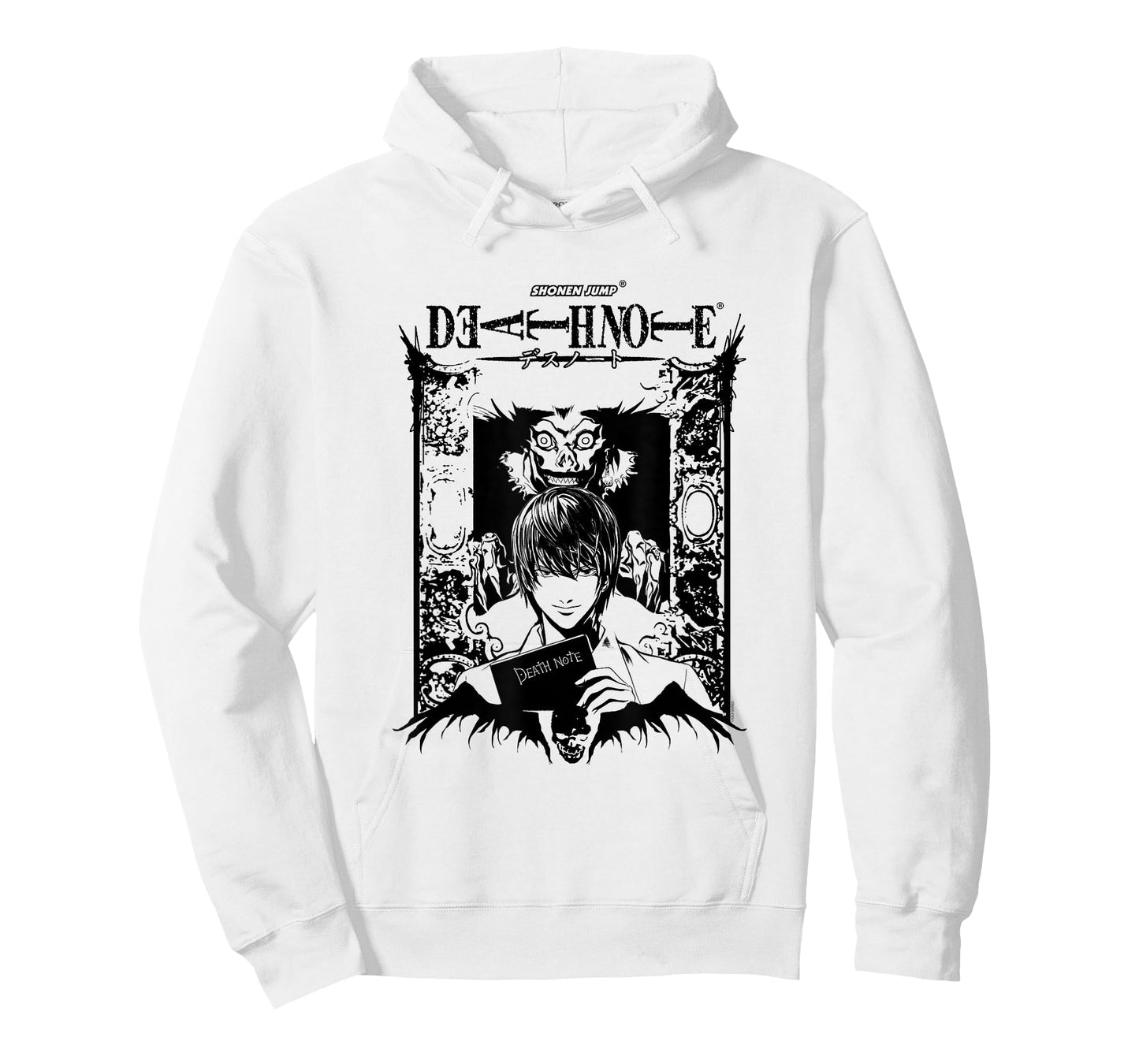 Death Note Light and Ryuk in Ornate Frame Anime T-Shirt