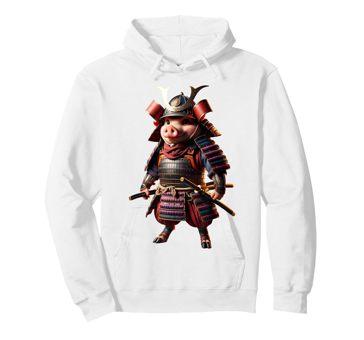 Samurai Pig Japanese Anime Halloween Costume T-Shirt