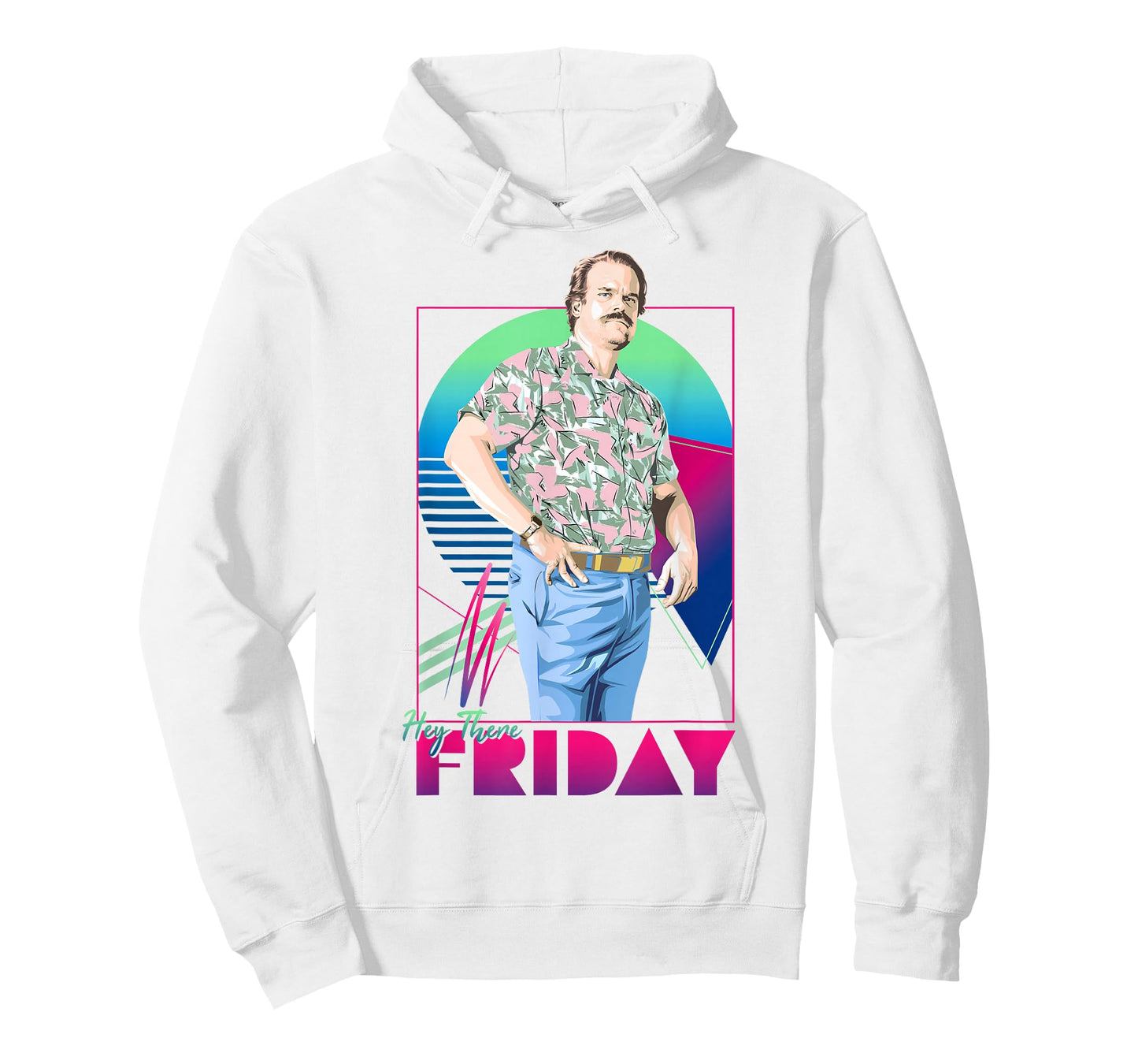 Stranger Things Jim Hopper Hey There Friday Dad Vibes T-Shirt