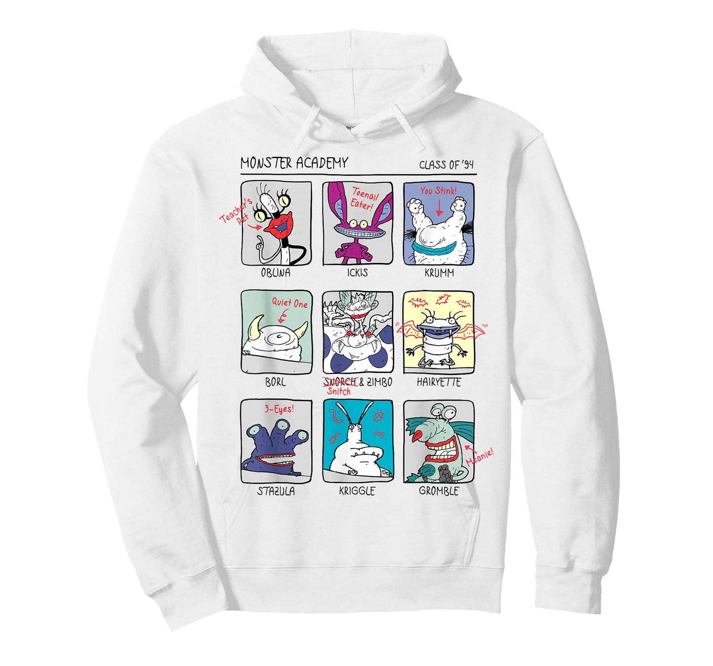 Aaahh!!! Real Monsters Yearbook Photos Page T-Shirt