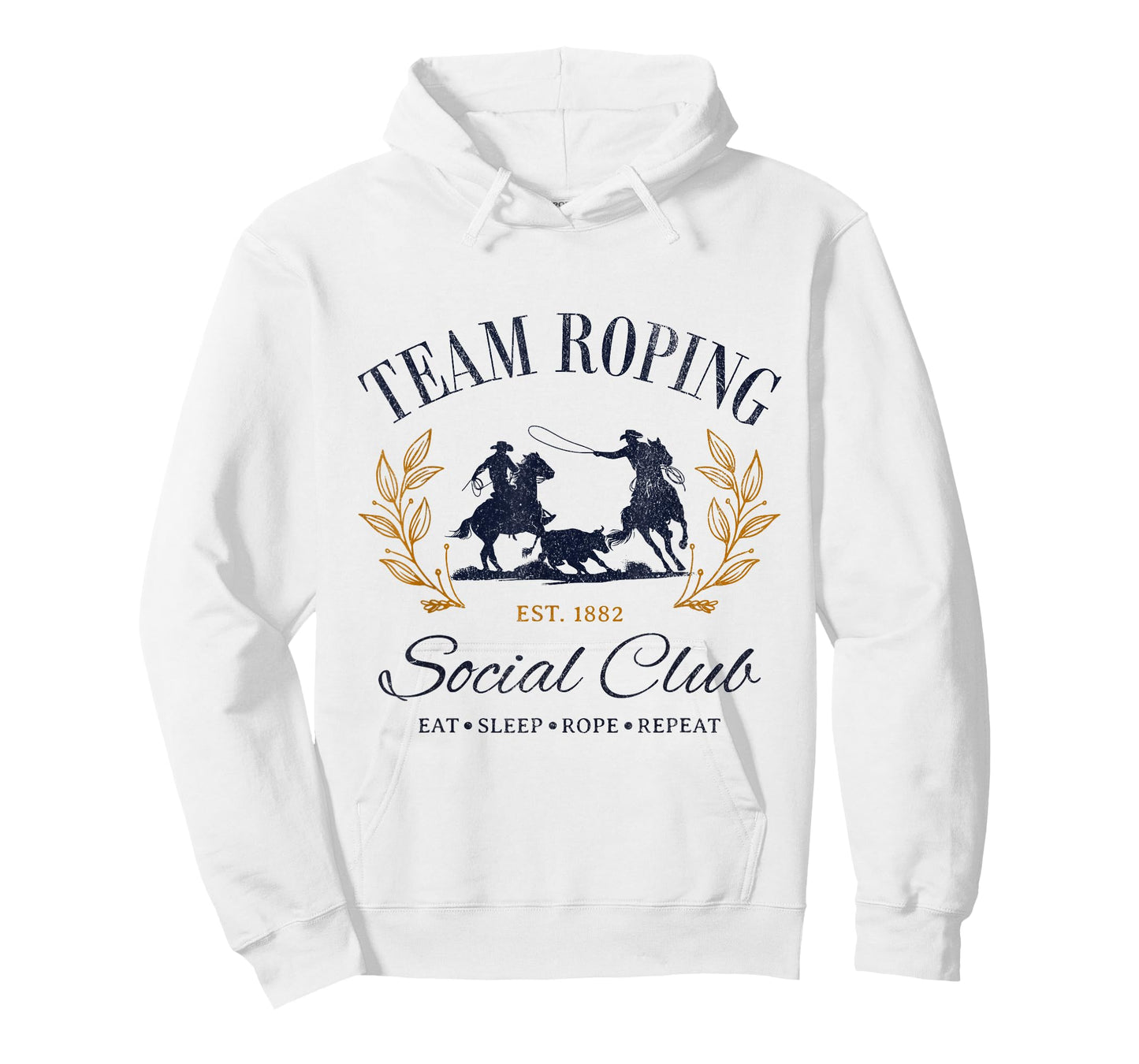 Team Roping Social Club Eat Sleep Rope Texas Rodeo Shirt T-Shirt