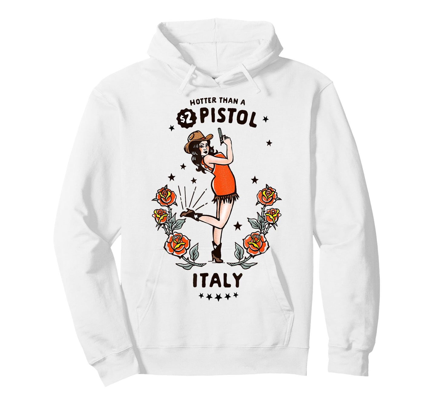 Cute Vintage Italy Cowgirl: Italian Spaghetti Western Cowboy T-Shirt
