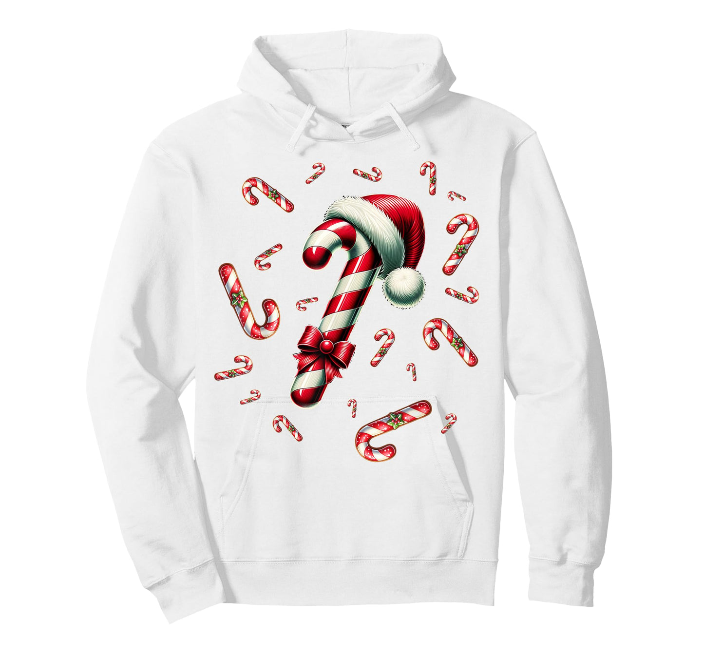 Christmas Candy Cane Crew Lights Red and White Candy Costume T-Shirt