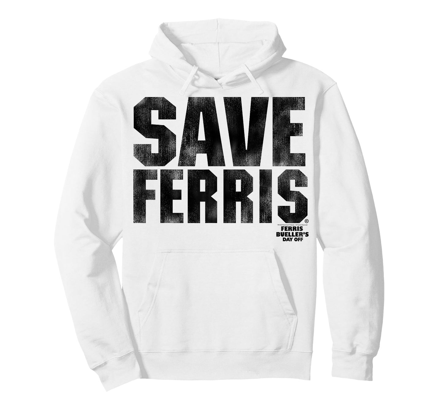 Ferris Bueller's Day Off Save Ferris Bold Black Type Graphic T-Shirt