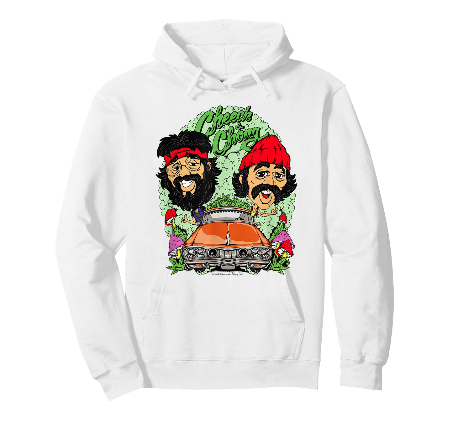 Cheech & Chong Driving Having A Trip Cartoon Style T-Shirt