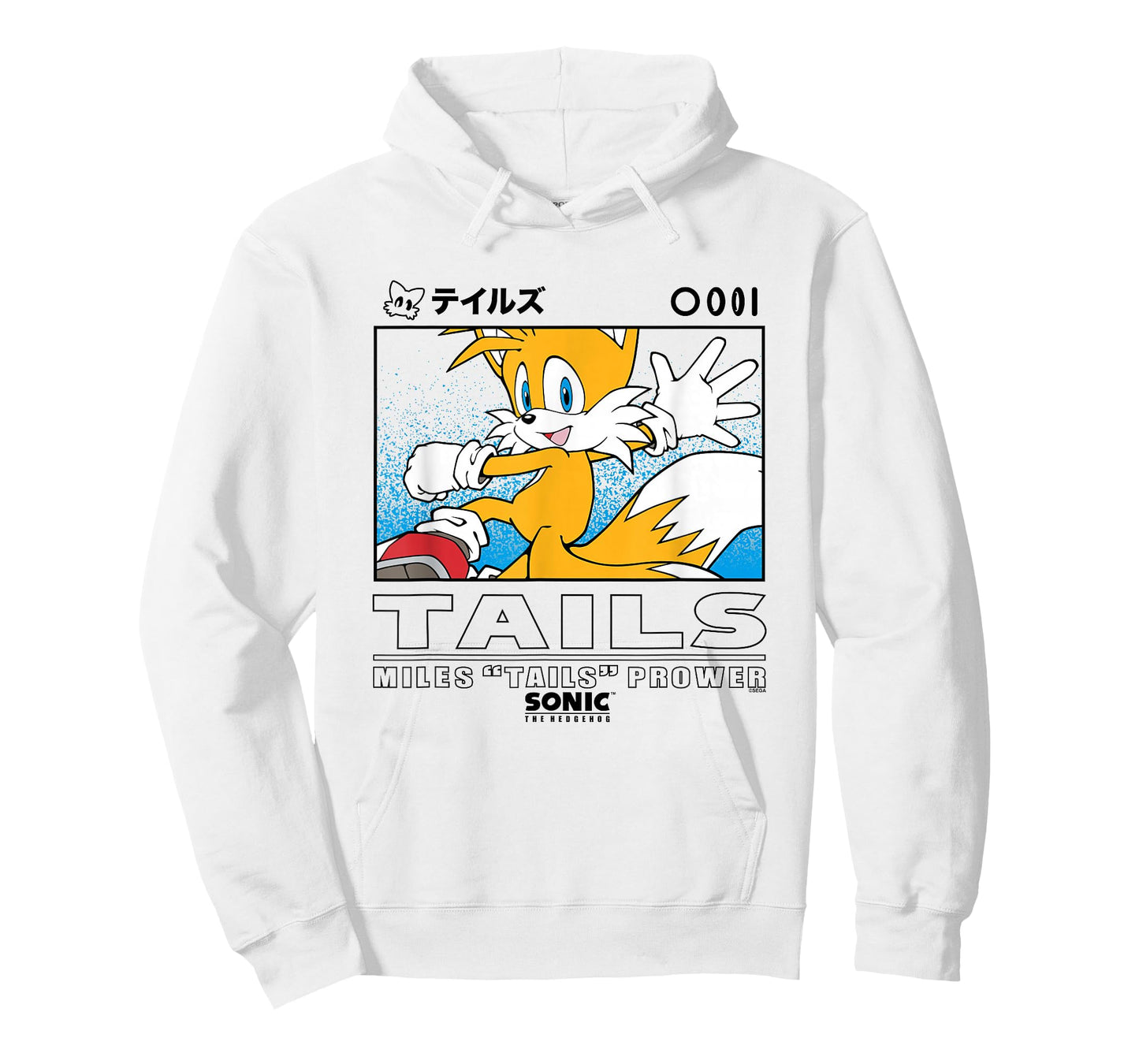 Sonic The Hedgehog Miles Tails Prower Kanji Portrait T-Shirt