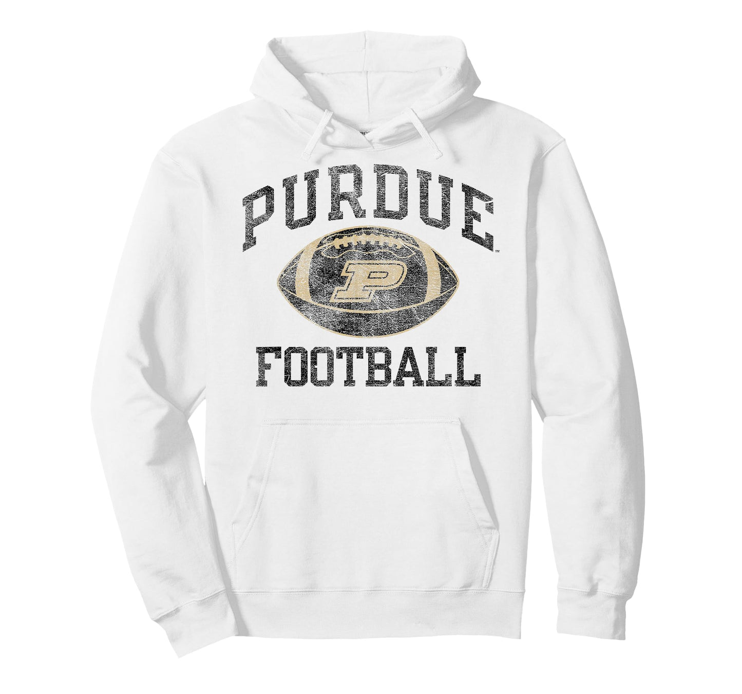 Purdue Boilermakers Football Intensity Vintage White T-Shirt