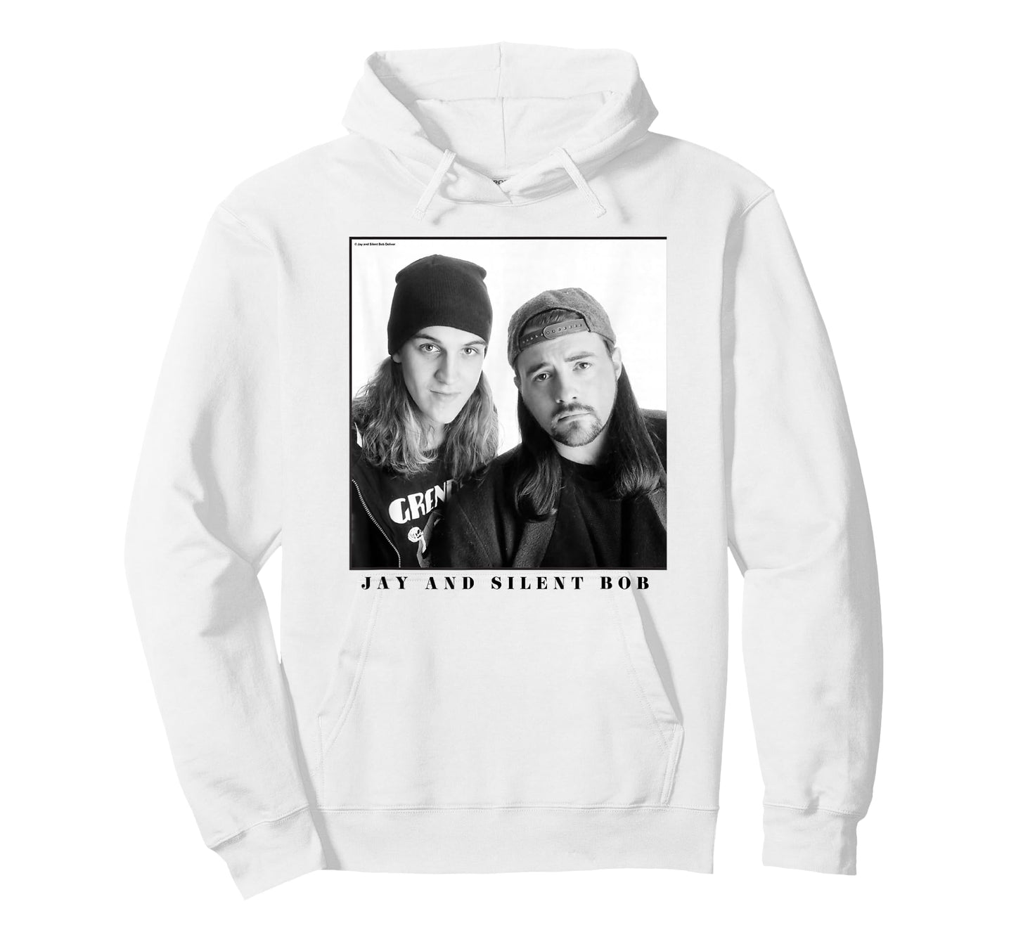 Jay & Silent Bob Boxed Up Simple Black & White Portrait T-Shirt